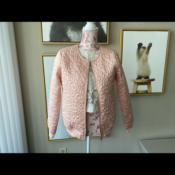 Guess silk satin pink jacket S - Picture 2 of 8
